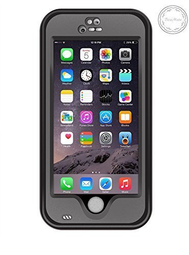 iphone 6 Waterproof case, IP68 Certified Waterproof Snowproof Dirtproof Shock Resistant Protection Case Cover with Viewing Kickstand Fingerprint Recognition Touch ID for iphone 6 4.7 inch