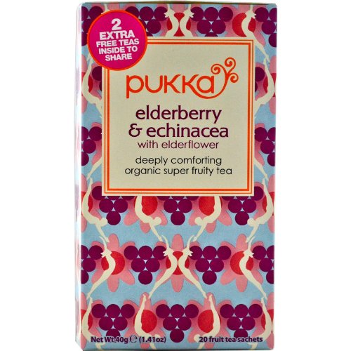 Pukka Elderberry Herbal Tea 20 bags pure organic tea - FBA Germany