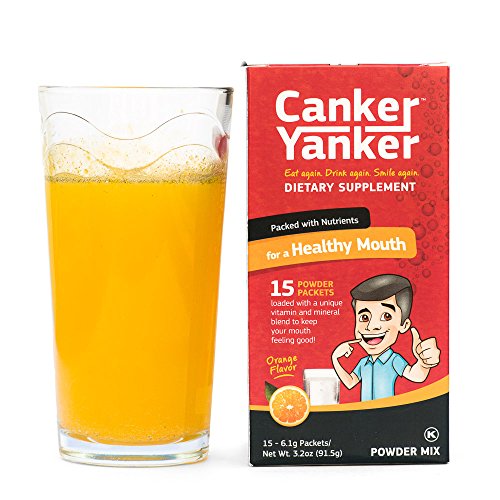 CankerYanker® Canker Sore Treatment & Oral Pain Relief: Dietary Supplement - ProbBiotics Vitamin B12 C E L-Lysine Zinc Amino Acids Folate - Kosher Mouth Immune Support Remedy