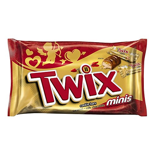 TWIX Caramel Minis Valentine's Chocolate Candy, 11.5 Ounce Bag