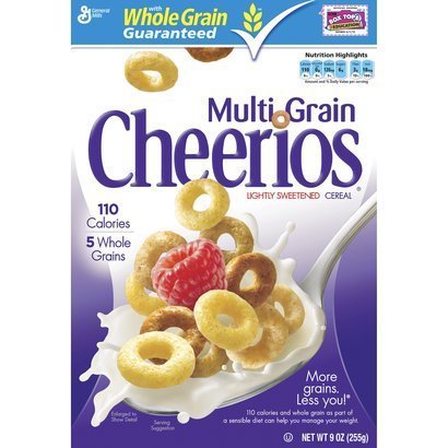 General Mills, Cheerios Cereal, Multi Grain, 12.8-Ounce Box (Pack of 4)
