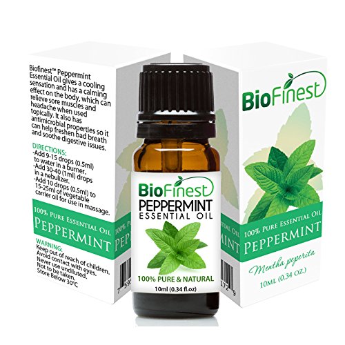 Peppermint Essential Oil - 100% Pure Undiluted - Therapeutic Grade - Premium Quality - Best For Aromatherapy, Headaches and Migraines Relief - Elegant Gift & Traveling Pack (10ml)