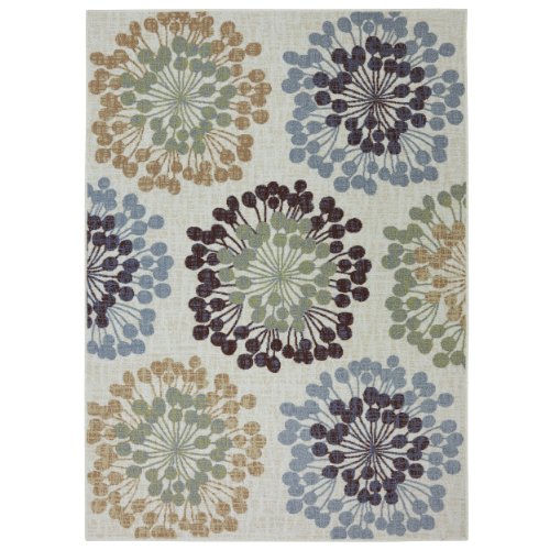 American Rug by Mohawk Spider Mums Light Rug, 60 by 84-Inch, Multicolor
