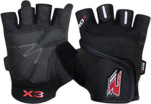 RDX Weight Lifting Gym Gloves Cross Training Bodybuilding Fitness Workout
