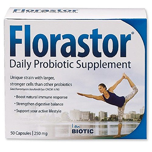 Florastor Maximum Strength Probiotic Dietary Supplement Capsules
