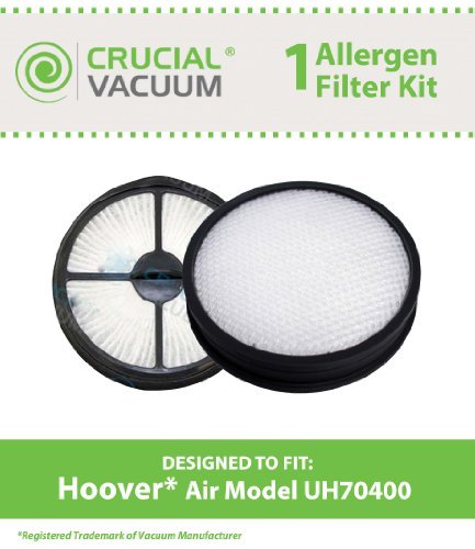Hoover WindTunnel Air Model UH70400 & UH72400 Filter Kit Includes 1 HEPA Style Filter 303902001 & 1 Primary Filter 303903001; Designed & Engineered By Crucial Vacuum