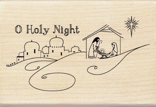 Inkadinkado O Holy Night Wood Stamp