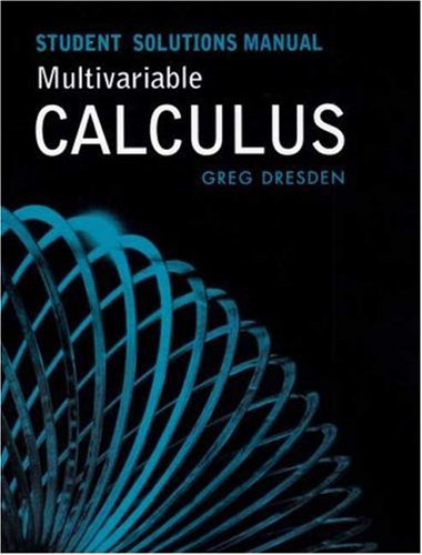 Student's Solutions Manual to accompany Jon Rogawski's Multivariable Calculus