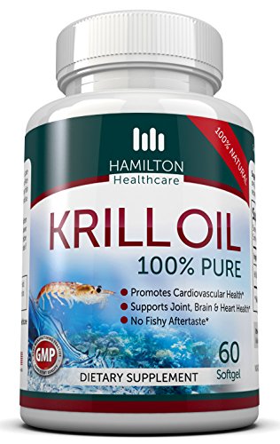 100% Pure Krill Oil Cold Vacuum Extracted Antarctic Krill Oil Providing a Powerful Dose of Powerful Super-nutrients By Hamilton Healthcare