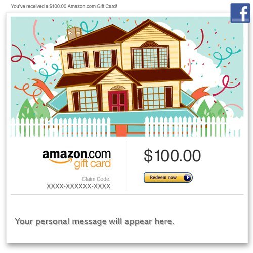 Amazon Gift Card - Facebook - New House