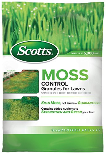 Scotts Moss Control Granules for Lawns, 5,000-sq ft, 18.37 Pound