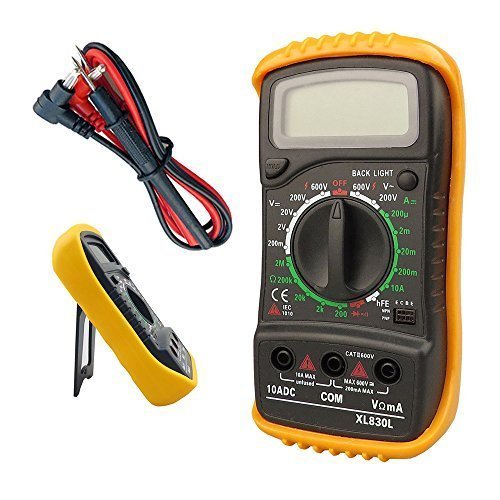 TAHA Digital LCD Multimeter Voltmeter Ammeter OHM AC DC Circuit Checker Tester with Buzzer