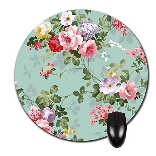 Show Love to Your True Love, with Flowers Like Sleeping Princess Round Mouse Pad