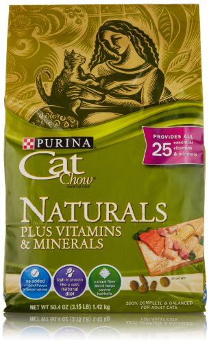Cat Chow Naturals Plus Vitamins and Minerals, 3.15 Pounds