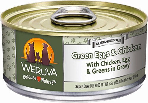 Weruva Dog Food, Green Eggs & Chicken, 5.5-Ounce Cans (Pack of 24)
