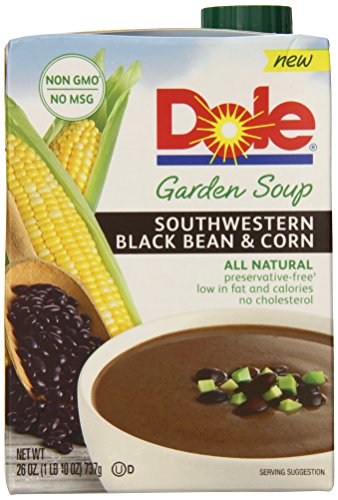 Dole Garden Soup, Southwestern Black Bean and Corn, 26 Ounce (Pack of 6)
