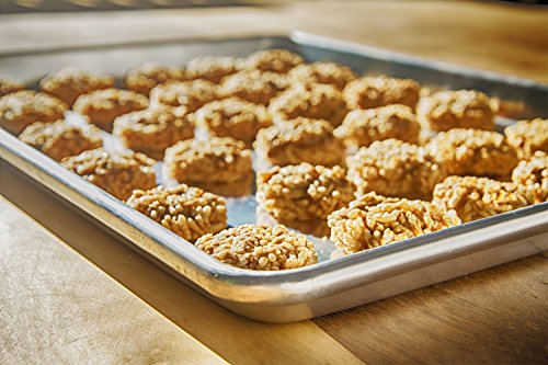 COOKIE SHEET BAKING PAN - For Best Cakes And Brownies - Our Jelly Roll Pans Will NEVER RUST OR WARP Like Other Sheets - Professional, Sturdy Quality Proves This Half Tray Is Built To Last!