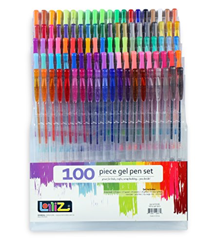 LolliZ Gel Pens 100 Gel Pen Tray Set