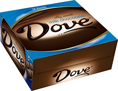 DOVE Milk Chocolate Singles Size Candy Bar 1.44-Ounce Bar 18-Count Box