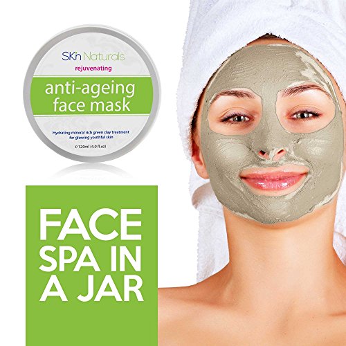 Collagen Face Mask for Reducing Fine Lines & Wrinkles - 100% Natural Clay Facial Mask - Hydrating, Moisturising & Pore Reducing for Dry or Ageing Skin - Face Mask for Women, Men & All Skin Types