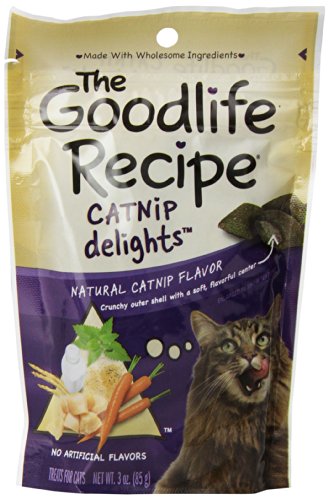 The Goodlife Recipe Catnip Cat Treats, 3-Ounce (Pack of 12)