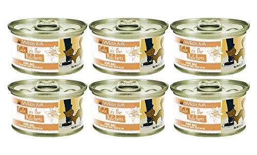 Weruva Cats in the Kitchen Fowl Ball Chicken & Turkey Au Jus Canned Cat Food 3.2 oz x 6 cans