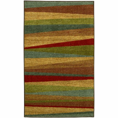 Mohawk Home Linear Blend Brown Rug, 30-Inch by 46-Inch