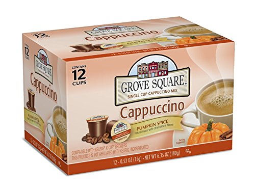 Grove Square Cappuccino, Pumpkin Spice, 12 Single Serve Cups
