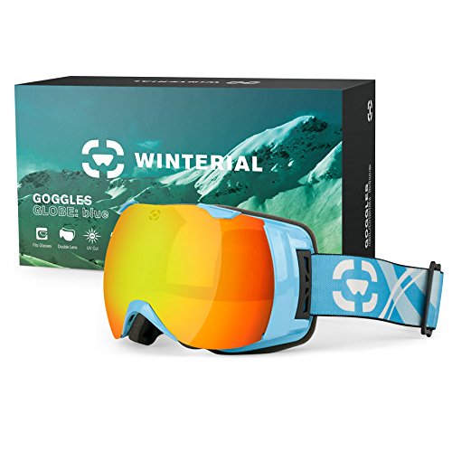 Winterial Globe Ski / Snowboard / Snowmobile Goggles All Mountain / UV Protection / Blue