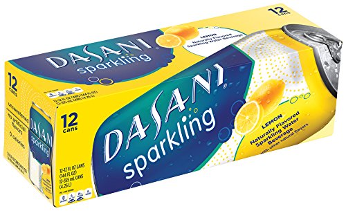 DASANI Sparkling Water Fridge Pack Cans, Lemon, 12 Count, 12 fl oz