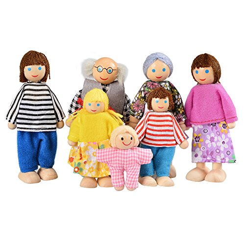 Arshiner Happy Doll Family of 7 People