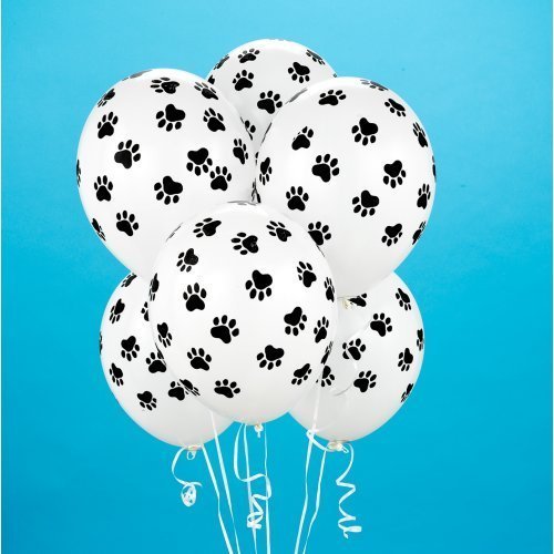 Paw Print Balloons (6 count) Child