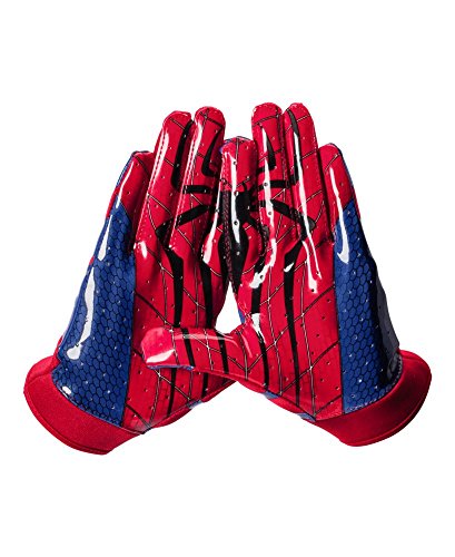 Under Armour Boys' UA Alter Ego F4 Spiderman Football Gloves Youth Large Red