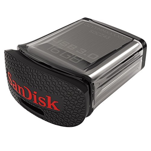 Flashdrive SanDisk Ultra Fit 16GB USB3.0, 128-bit AES, Up to 130MBs