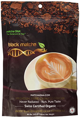 Black Matcha Tea Powder 10 oz - 100% Certified Organic