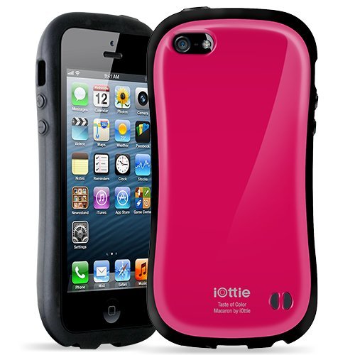 iOttie CSCEIO205 Macaron Protective Case Cover for Apple iPhone 5 - 1 Pack - Retail Packaging - Magenta