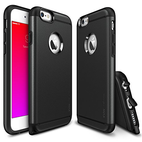 iPhone 6 / 6s Case - Ringke MAX [Free HD Film / Heavy Duty Wear & Tear Resistant][Black] Dual Layer Strength Resistant Slim Armor Max Protective Hard Case for Apple iPhone 6 / 6s, Eco-Package