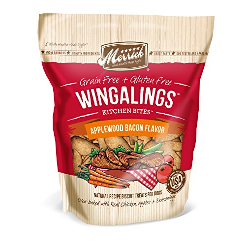 Merrick Kitchen Bites for Pets, 9-Ounce, Wingalings Applewood Bacon