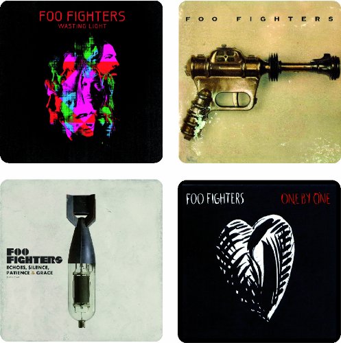 The Foo Fighters Album Covers 4 Piece Wooden Coaster Set