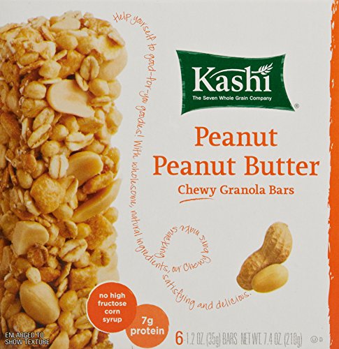 Kashi TLC Peanut Peanut Butter Chewy Granola Bars, 6 Count