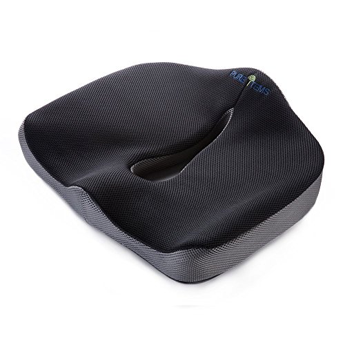 Coccyx Orthopedic Comfortable Memory Foam Chair Pad and Auto Seat Cushion Relief for Lower Back,Tailbone and Sciatica Pain
