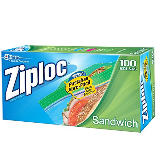 Ziploc Bag, Sandwich, 100 Count