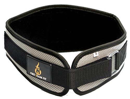 Fire Team Fit Weightlifting Belt, Crossfit, Olympic Lifting, for Men and Women, 6 Inch, Back Support for Lifting (Metallic Grey, 26 - 29 XX-Small)