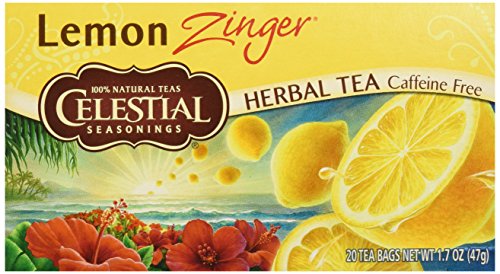 Celestial Seasonings Lemon Zinger Caffeine Free Natural Herb Tea - 20 Bags