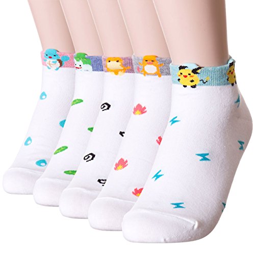 Symbol Pokemon Socks (5 Pairs)