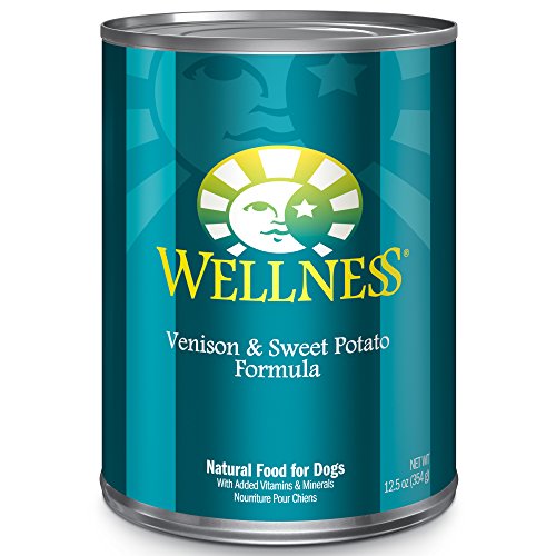 Wellness Complete Health Venison & Sweet Potato Natural Wet Canned Dog Food, 12.5-Ounce Can (Pack of 12)