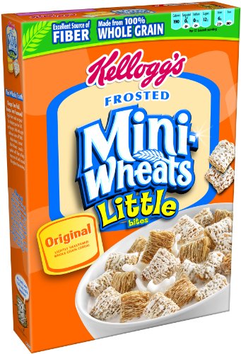 Kellogg's Frosted Mini-Wheats Little Bites Original Cereal, 15.2-Ounce (Pack of 4)