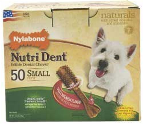Nylabone Nutri Dent Filet Mignon, 50-Count Pantry Pack