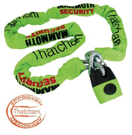 MOTORBIKE MAMMOTH LOCM007 CHAIN LOCK 120CM CAT3 SECURITY THATCHAM APPROVED NEW