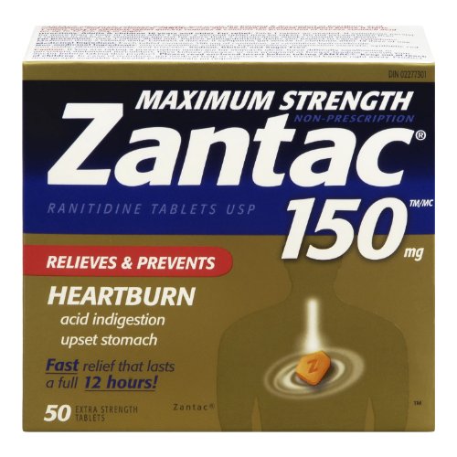 Zantac 150 mg Extra Strength Ranitidine Tablets